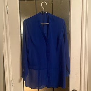 Blue blouse for office job